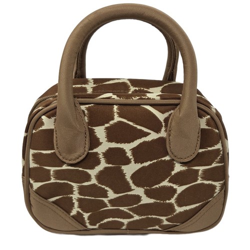 Giraffe print micro bowler - giraffe,