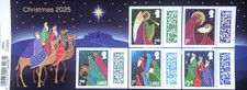 GB 2025 CHRISTMAS NATIVITY Stamp Miniature Sheet barcoded S/A mint, 4/11/25