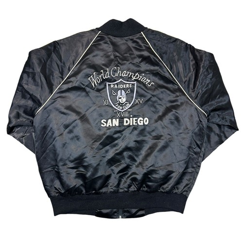 Vintage raiders satin varsity - vintage,