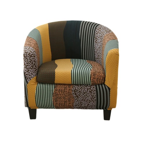 Printed club chair - printed,
