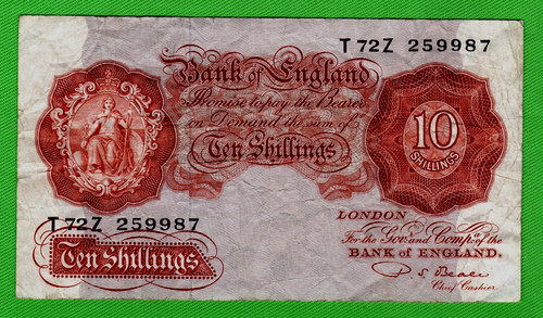 C1950 bank england 10s - c1950,