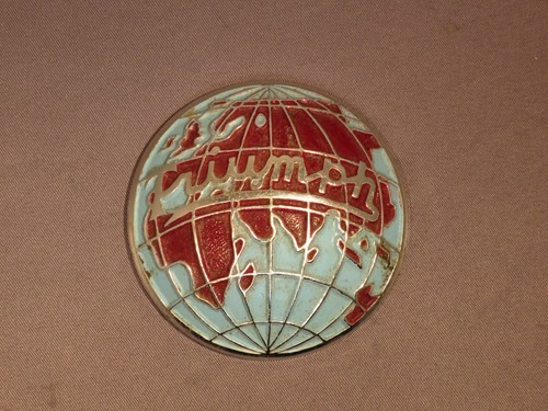 Vintage triumph globe badge - vintage,