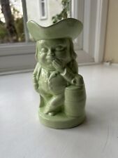 BURLINGTON WARE TOBY JUG -- THE SLEEPER . GREEN