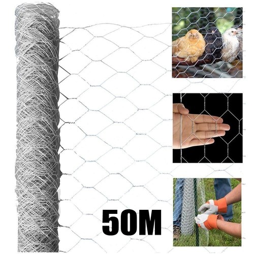 Chicken wire mesh 50m - chicken, roll