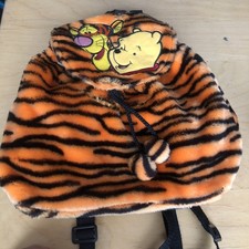 Disney Winnie The Pooh Tigger Backpack Bag Soft Toy Plush School Bag.  C8