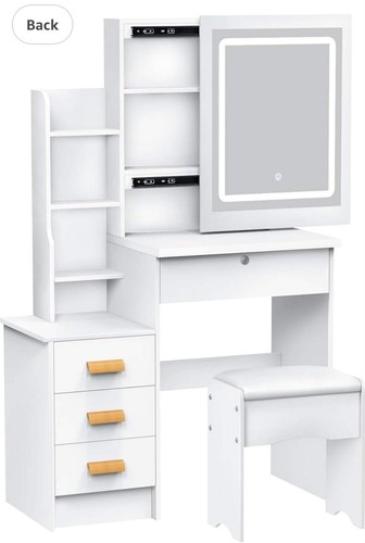 Modern led dressing table with - led,