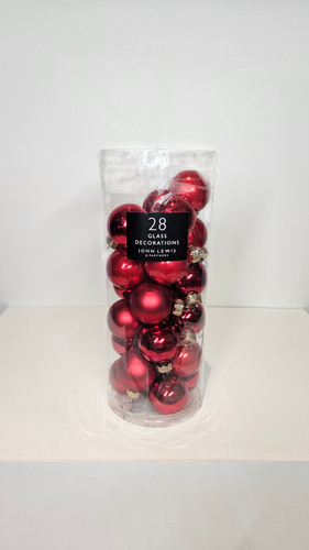 John lewis set red glass - lewis,