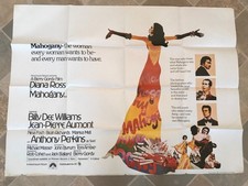 MAHOGANY 1975 original UK quad poster 40x30 folded gc