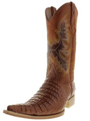 Mens cowboy boot - cowboy, cognac