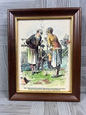 Frank Reynolds - Cartoon Golf Game Theme Tile Framed Picture - Lady Golfers