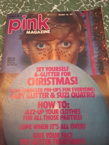 Vintage pink magazine december - pink,