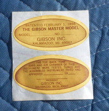 Gibson mandolin labels vintage - gibson,