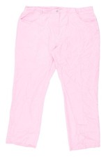 Ann Harvey Pink Straight Leg Women's Trousers Size 20