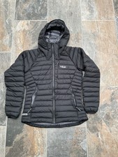 Rab Women’s Infinity Microlight Jacket, Black UK10, Excellent Used Condition.