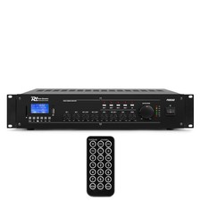 Power Dynamics PRM360 100V 6-Channel Mixer Amplifier 360W 4-Zone Sound System