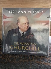 2024 JERSEY SIR WINSTON CHURCHILL - - FULL SET TWO 2 POUNDS COINS BU