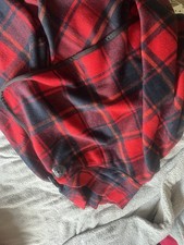 Women's Red Tartan Cape Wrap