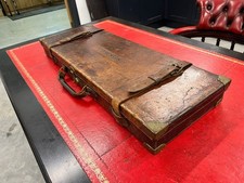 William Powell Double Leather Shotgun Case Brown Leather