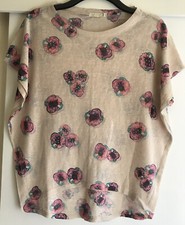 Womens Floral Qed London Top S/M Brand New