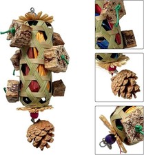 Bird Chewing Toy Shredding Toy Playing Unique Budgie Foraging Toy Cage Toy