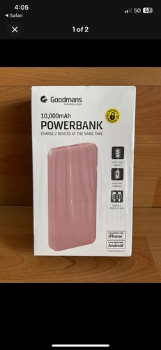 Goodmans power bank 000mah - power, 10,000mah