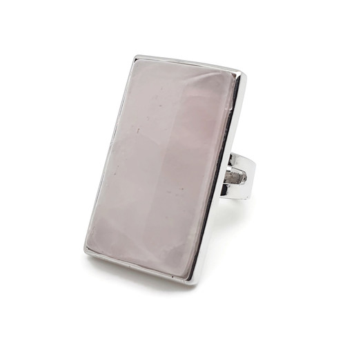 Rose quartz ring - quartz,