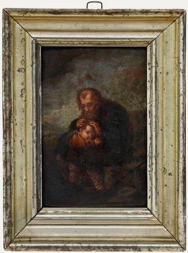 Framed 18th century oil - framed,