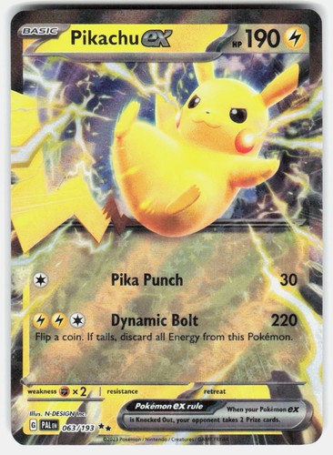 Pikachu holo double rare - pikachu, ex
