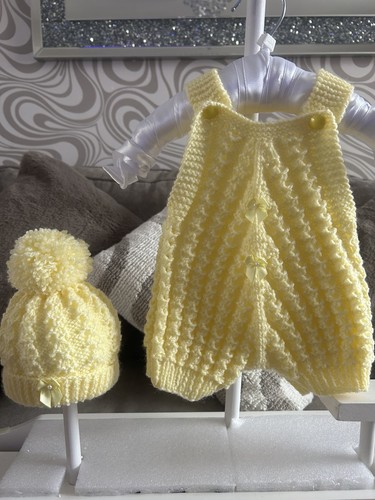 Hand knitted baby - knitted, romper
