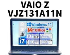 Sony Vaio Z (VJZ131)  Core i7-6567U  3.3GHz RAM 16GB SSD 512GB Windows 11 Pro