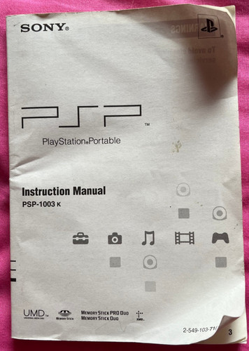 Official sony psp 1000 - official,