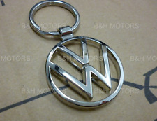 NEW GENUINE METAL VOLKSWAGEN EMBLEM KEYRING CHROME  000087010BN