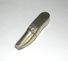 Antique Small Silver Plated Novelty Shoe Snuff Box
