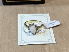 Vintage Giani Jewellery Gold Plated Ladies Oval Opal Stone Ring Size J