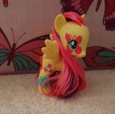 My Little Pony G4 Rare Pegasus Fluttershy Rainbow Rocks! Dark Pink & Purple Hair