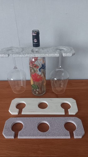 Corian wine glass - corian, x3