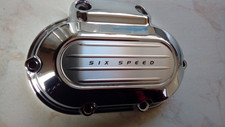 HARLEY DAVIDSON TWIN CAM CHROME SIX SPEED GEARBOX TRANSMISSION END COVER