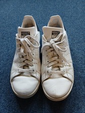 Vintage White Adidas Stan Smith Trainers UK6.5 US7 EUR40 Sneakers - DAMAGED SOLE