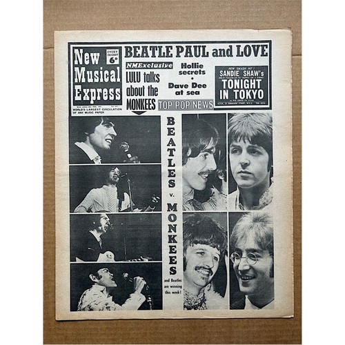 Beatles monkees nme - beatles/monkees, magazine