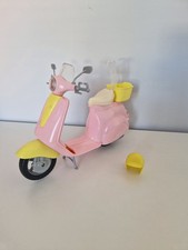 Barbie Vespa Bike With Puppy And Helmet