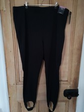 Womens M&S Collection Stirrup Pants Trousers Size 22 Skinny Black