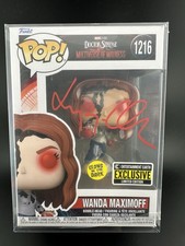 Elizabeth Olsen Signed Scarlet