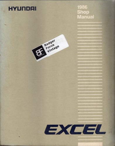 1986 hyundai excel factory - hyundai,