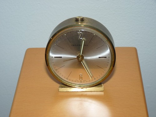 Vintage brass clock - clock, by