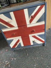 3 drawer chest of drawers Union Jack
