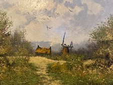 James Wright (b.1935) Oil Painting - 'The Old Mill' Norfolk