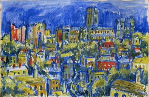 Durham cathedral oil - cathedral,