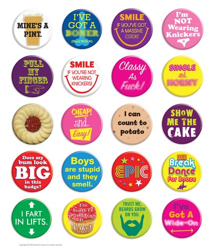 Funny novelty badge metal - novelty,