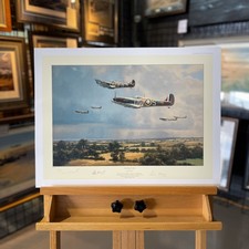 CHANNEL STORM-WW2 Spitfire Art Print by Anthony Saunders