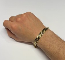 Solid 9ct Gold Brutus Mens